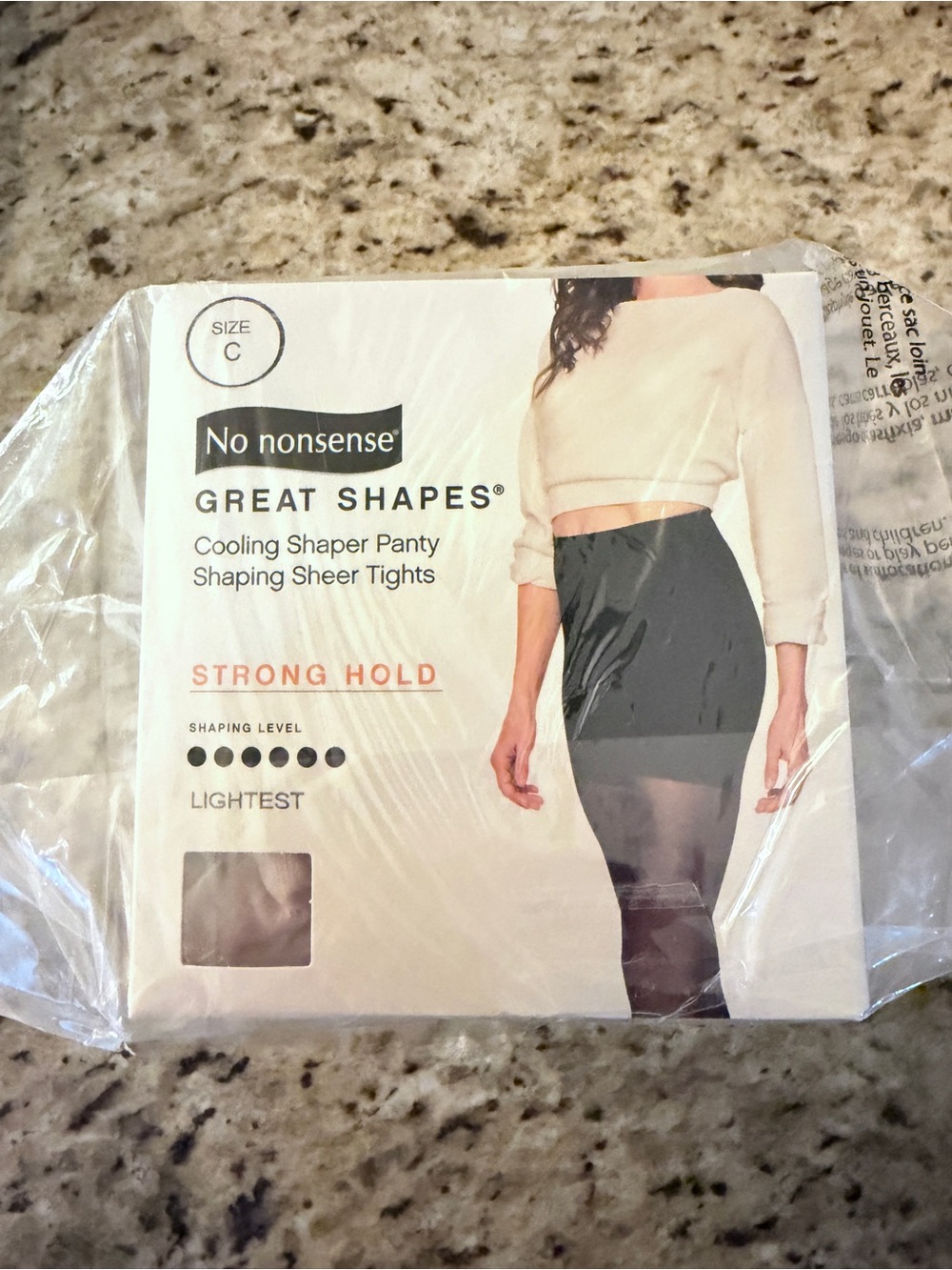 No nonsense Great Shapes Strong Hold Shaper Pantyhose lightest color 3 pair